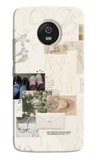 Soft Aesthetic Moto G5 Hard Case Back Cover by Casekaro