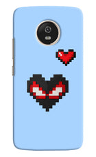 Peter Heart Moto G5 Hard Case Back Cover by Casekaro