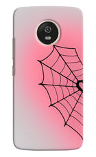 Pink Web Moto G5 Hard Case Back Cover by Casekaro