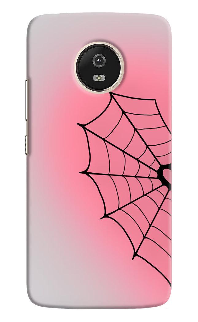 Pink Web Moto G5 Hard Case Back Cover by Casekaro