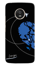 Love Orbit Moto G5 Hard Case Back Cover by Casekaro