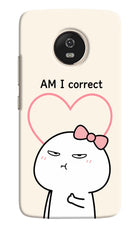 Always Right Moto G5 Hard Case Back Cover by Casekaro