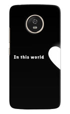 This World Moto G5 Hard Case Back Cover by Casekaro