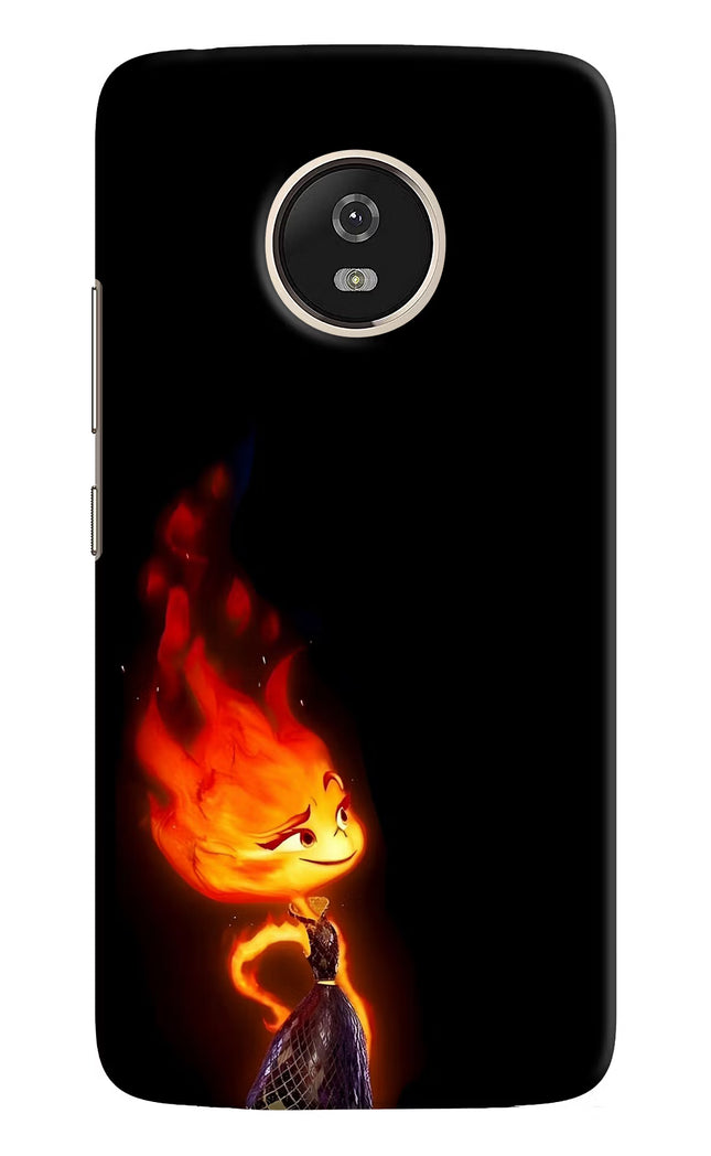 Ember Flame Moto G5 Hard Case Back Cover by Casekaro