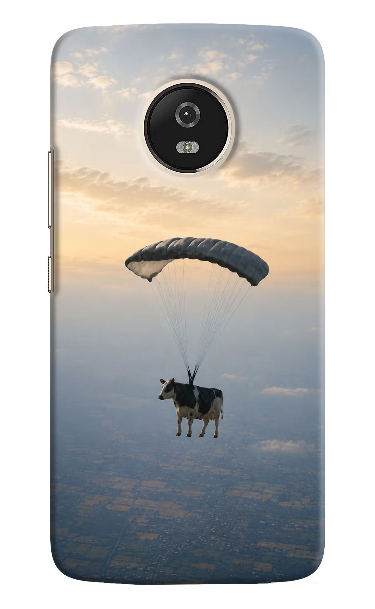 Skydiving Cow Moto G5 Back Cover