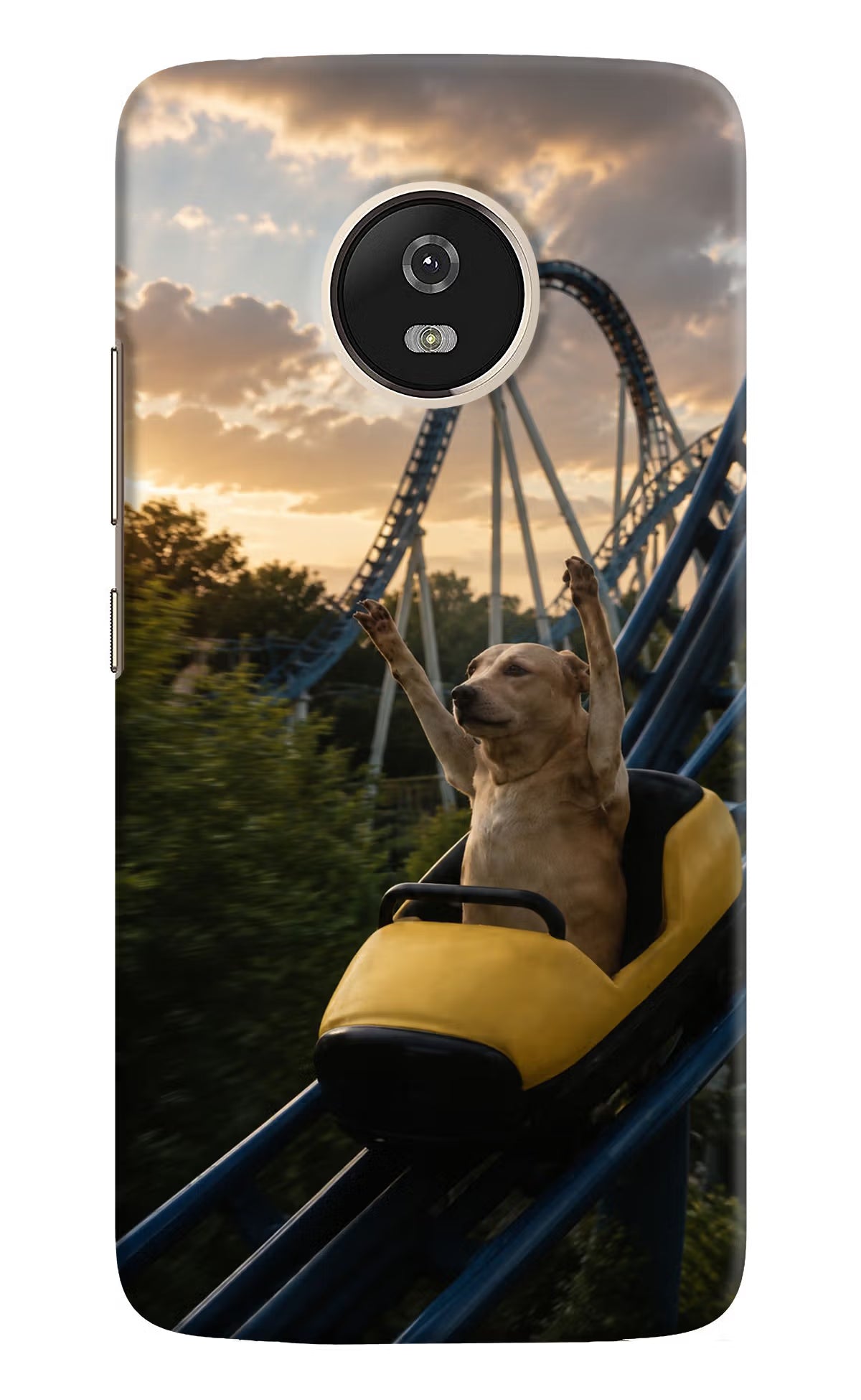 Rollercoaster Dog Moto G5 Back Cover