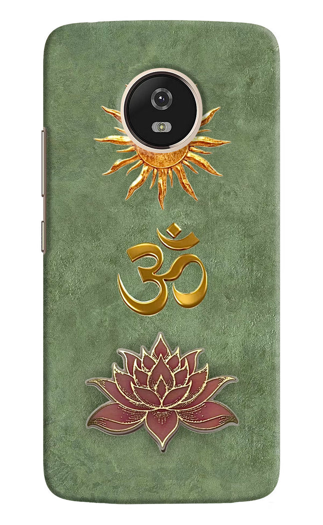 Om & Lotus Moto G5 Back Cover