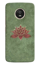Lotus Grace Moto G5 Hard Case Back Cover by Casekaro