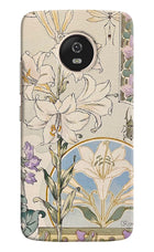 White Lily Moto G5 Hard Case Back Cover by Casekaro