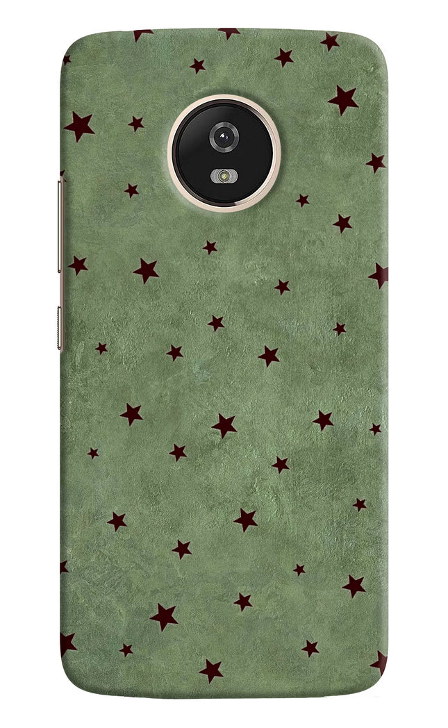 Green Stars Moto G5 Hard Case Back Cover by Casekaro