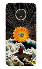 Cosmic Flower Moto G5 Hard Case Back Cover by Casekaro