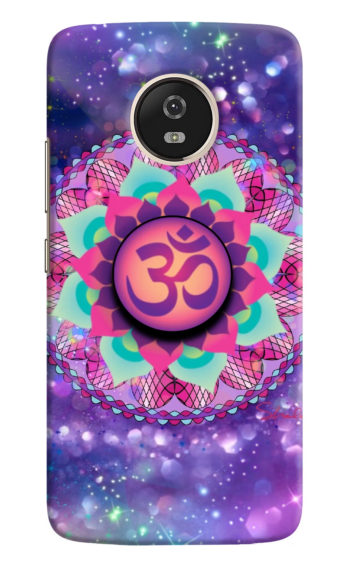 Om Purple Moto G5 Pop Case by Casekaro