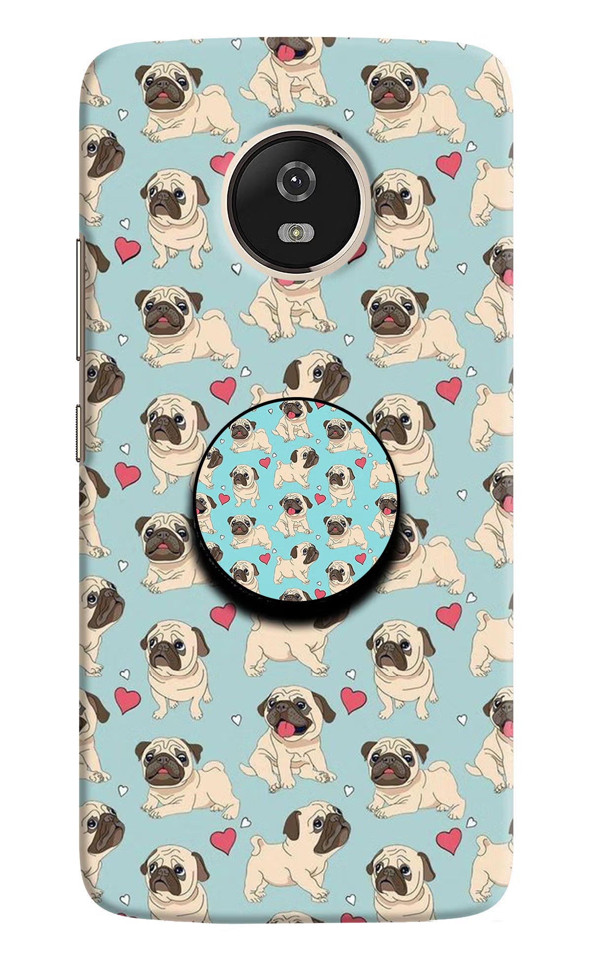 Pug Dog Moto G5 Pop Case by Casekaro