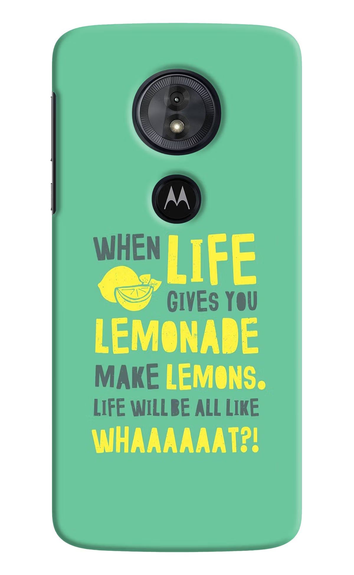 Quote Moto G6 Play Hard Case Back Cover by Casekaro
