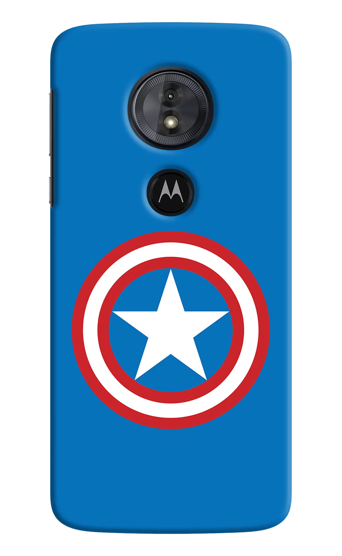 Captain America Logo Moto G6 Play Hard Case Back Cover by Casekaro