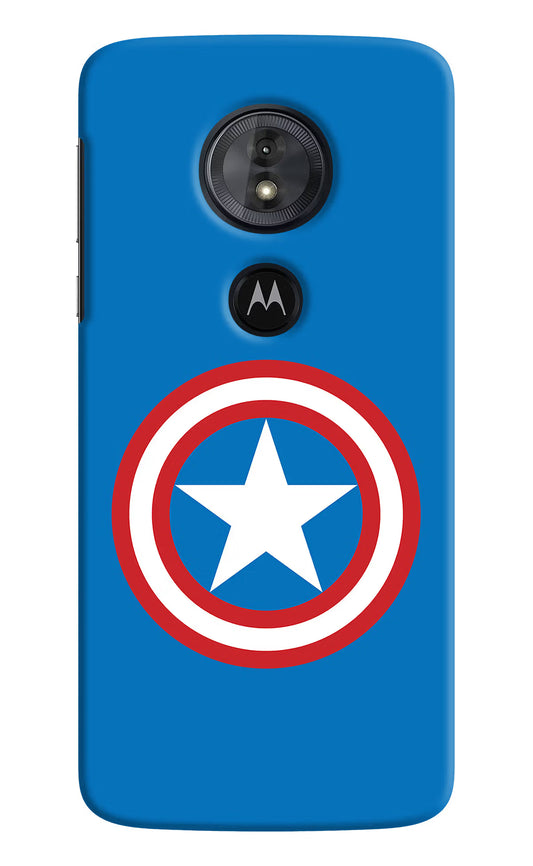 Captain America Logo Moto G6 Play Hard Case Back Cover by Casekaro