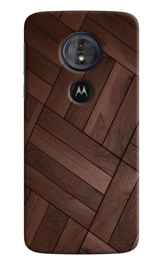 Wooden Texture Design Moto G6 Play Hard Case Back Cover by Casekaro