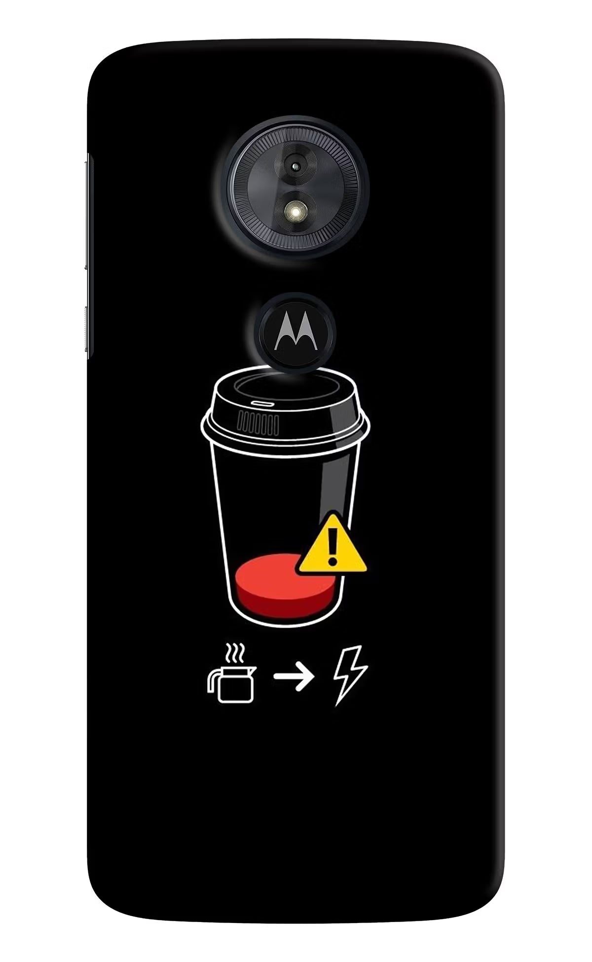 Coffee Moto G6 Play Hard Case Back Cover by Casekaro
