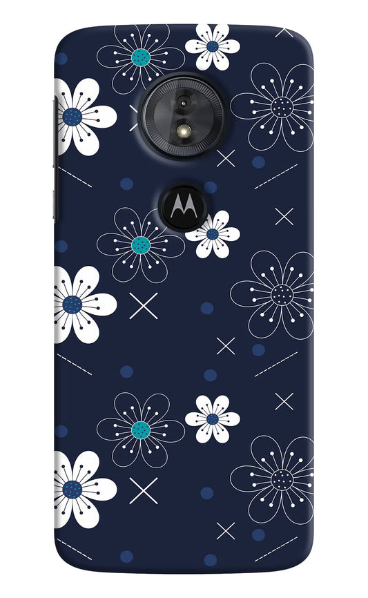 Flowers Moto G6 Play Hard Case Back Cover by Casekaro