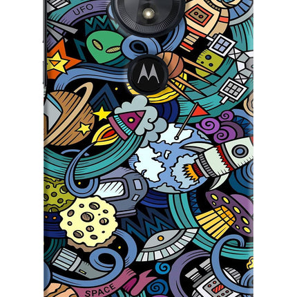 Space Abstract Moto G6 Play Hard Case Back Cover by Casekaro