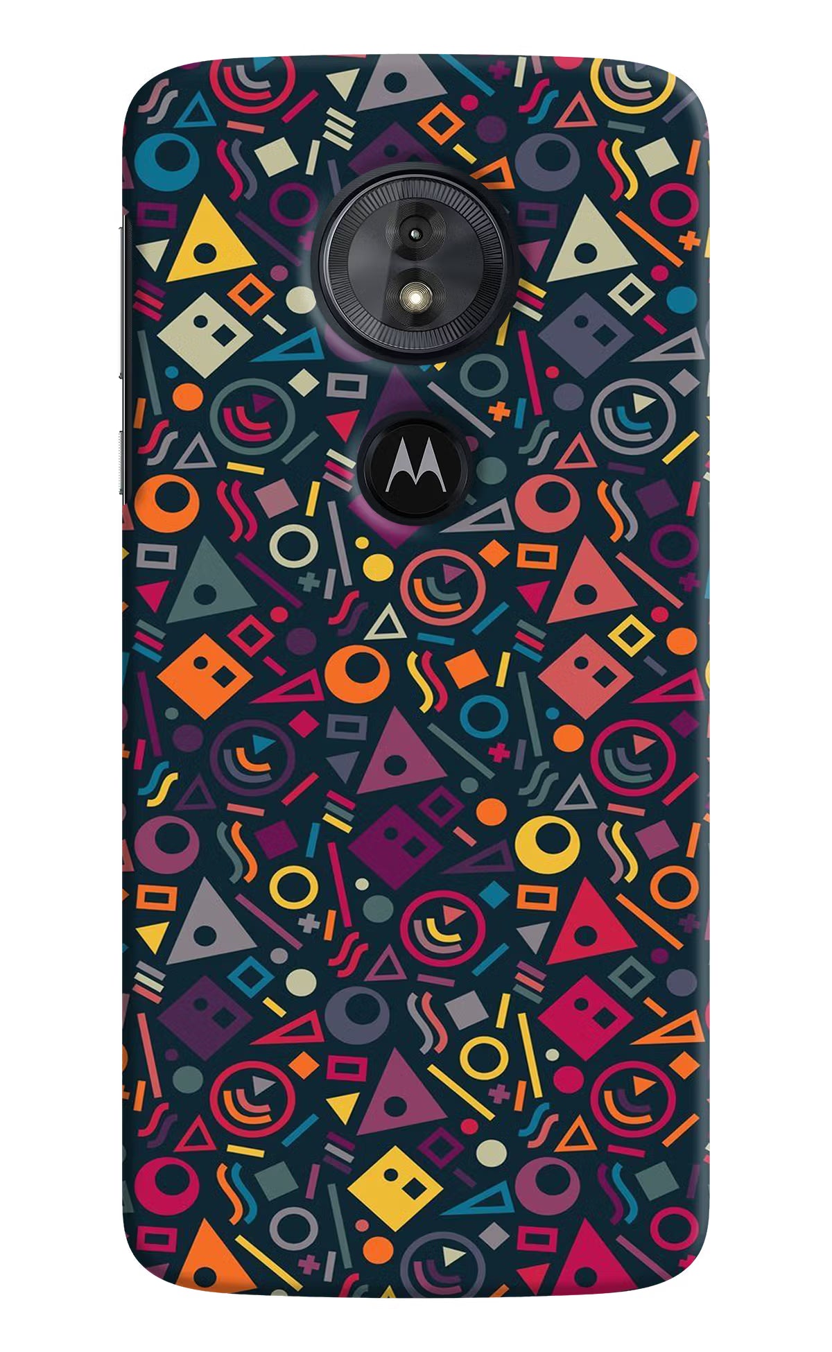 Geometric Abstract Moto G6 Play Hard Case Back Cover by Casekaro