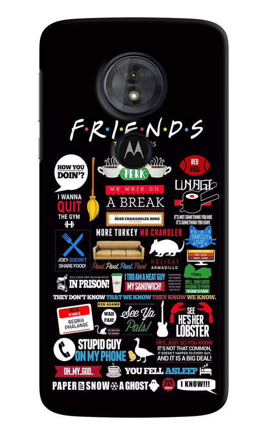 FRIENDS Moto G6 Play Hard Case Back Cover by Casekaro