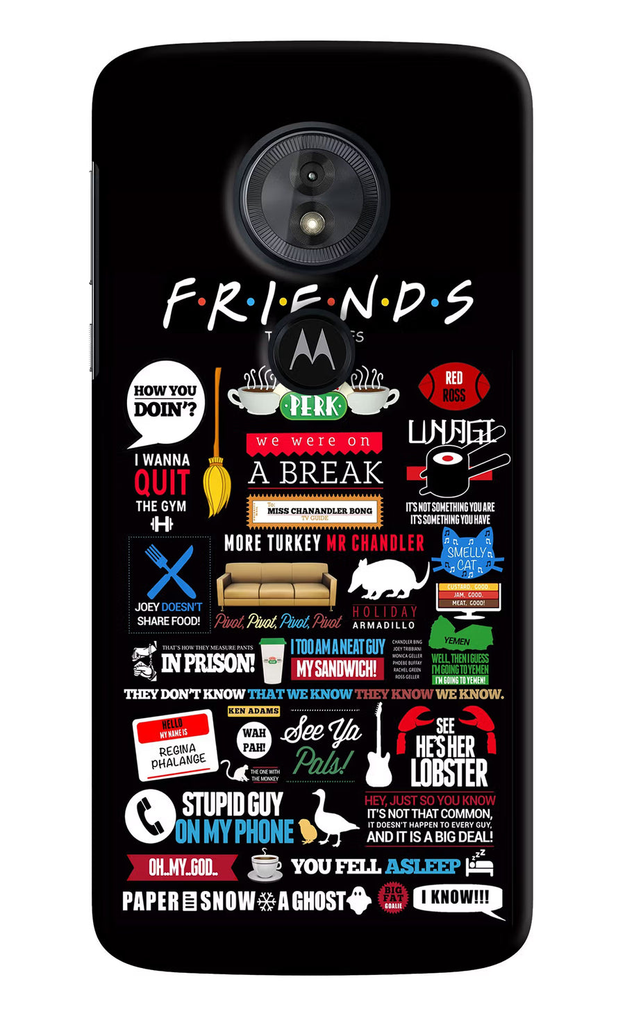 FRIENDS Moto G6 Play Back Cover, Hard case
