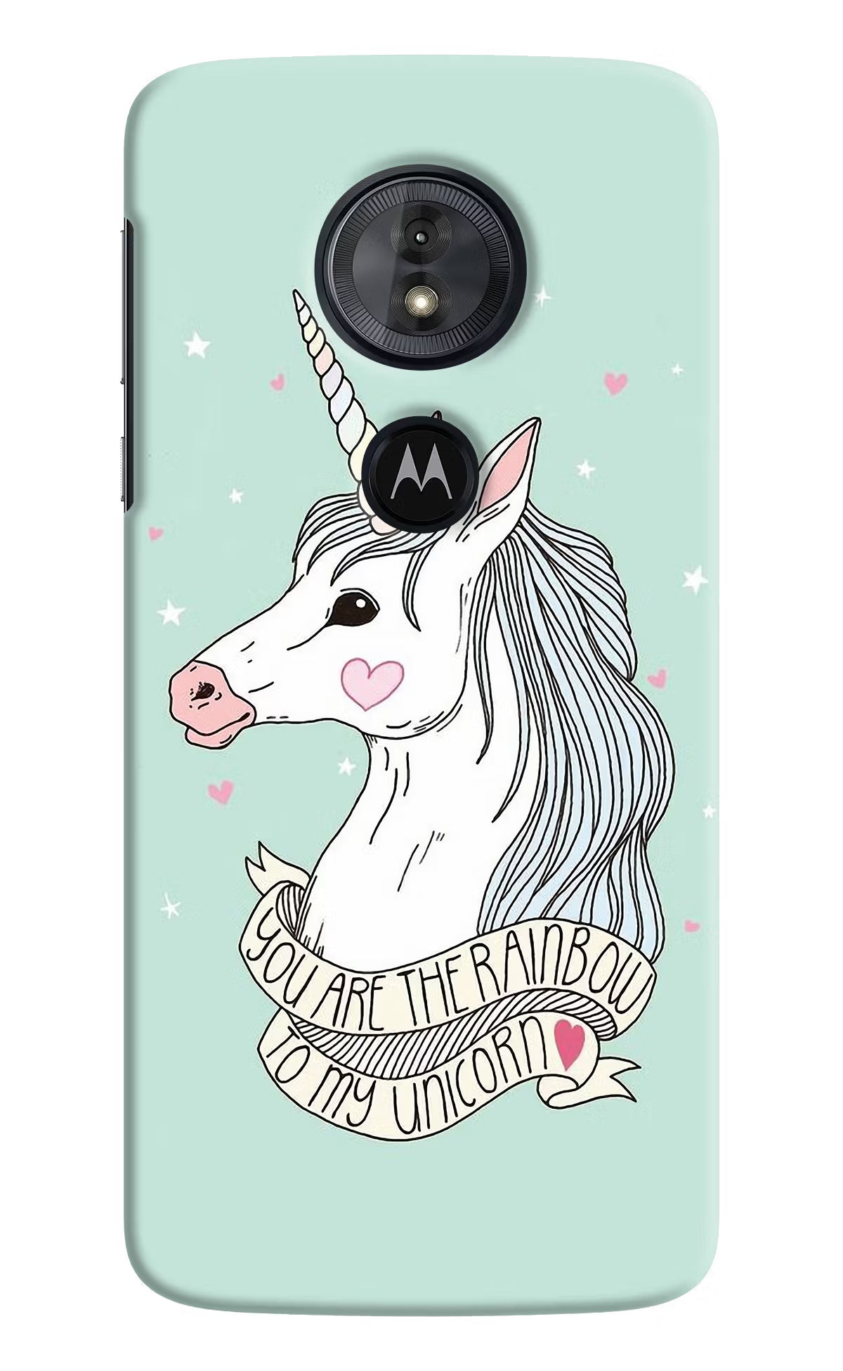 Unicorn Wallpaper Moto G6 Play Hard Case Back Cover by Casekaro