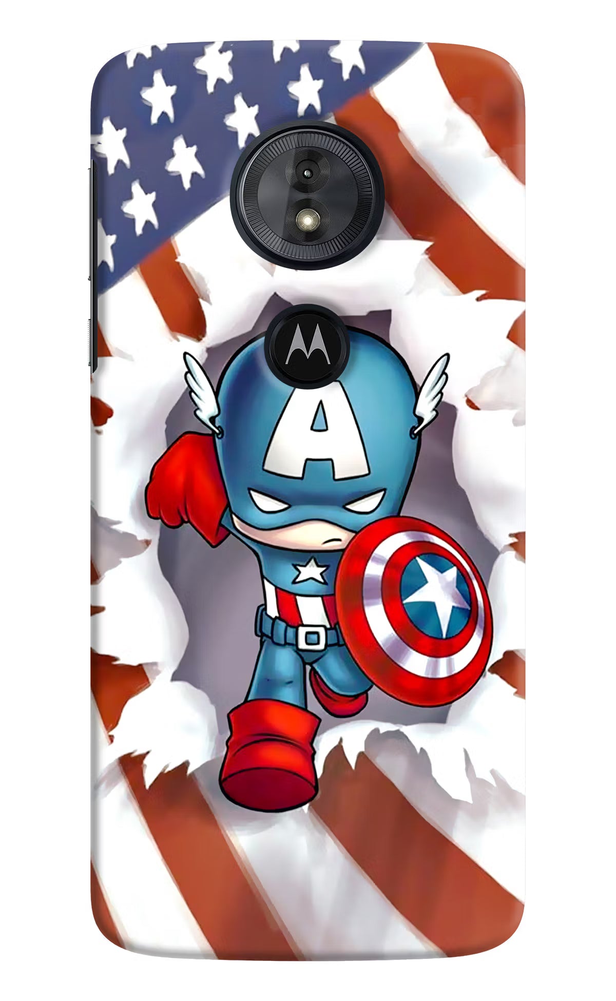 Captain America Moto G6 Play Hard Case Back Cover by Casekaro
