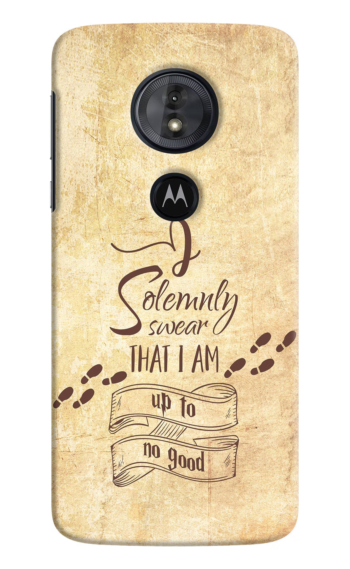 I Solemnly swear that i up to no good Moto G6 Play Hard Case Back Cover by Casekaro