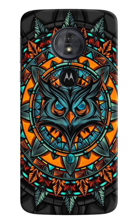 Angry Owl Art Moto G6 Play Hard Case Back Cover by Casekaro