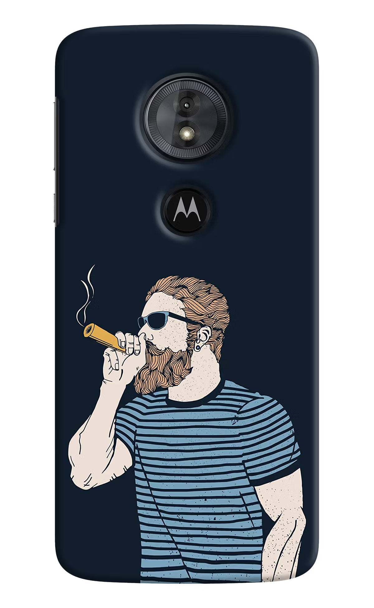 Smoking Moto G6 Play Hard Case Back Cover by Casekaro