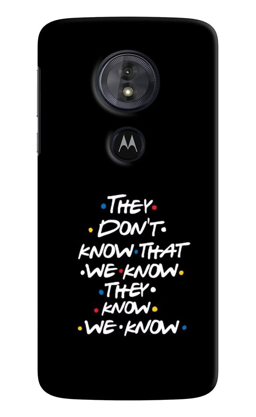 FRIENDS Dialogue Moto G6 Play Back Cover, Hard case