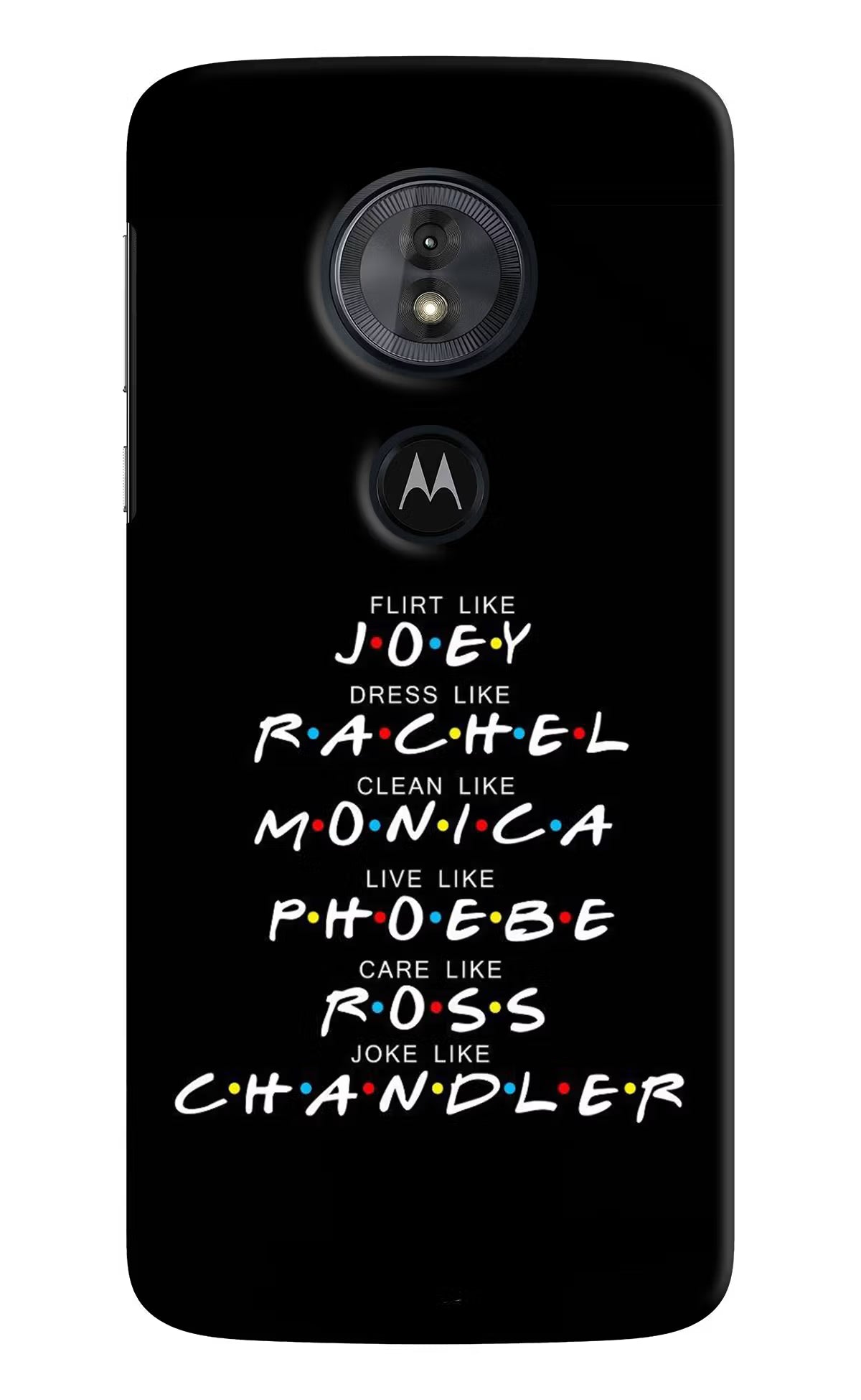 FRIENDS Character Moto G6 Play Hard Case Back Cover by Casekaro
