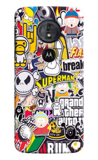 Sticker Bomb Moto G6 Play Hard Case Back Cover by Casekaro