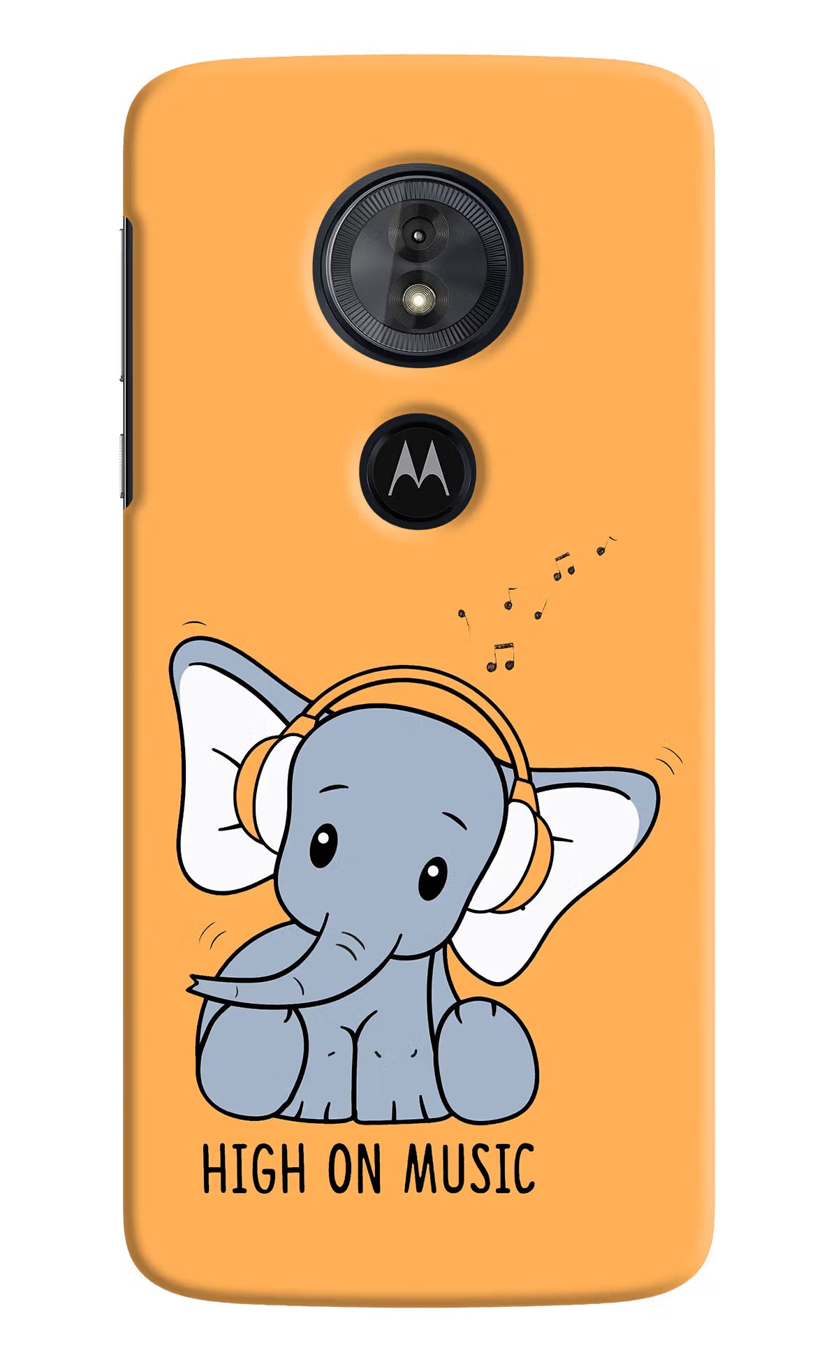 High On Music Moto G6 Play Hard Case Back Cover by Casekaro
