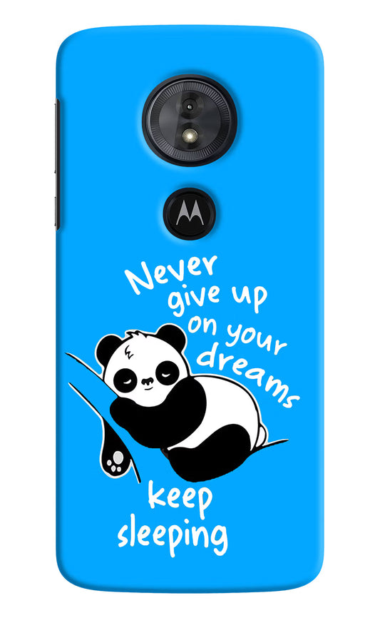 Keep Sleeping Moto G6 Play Hard Case Back Cover by Casekaro