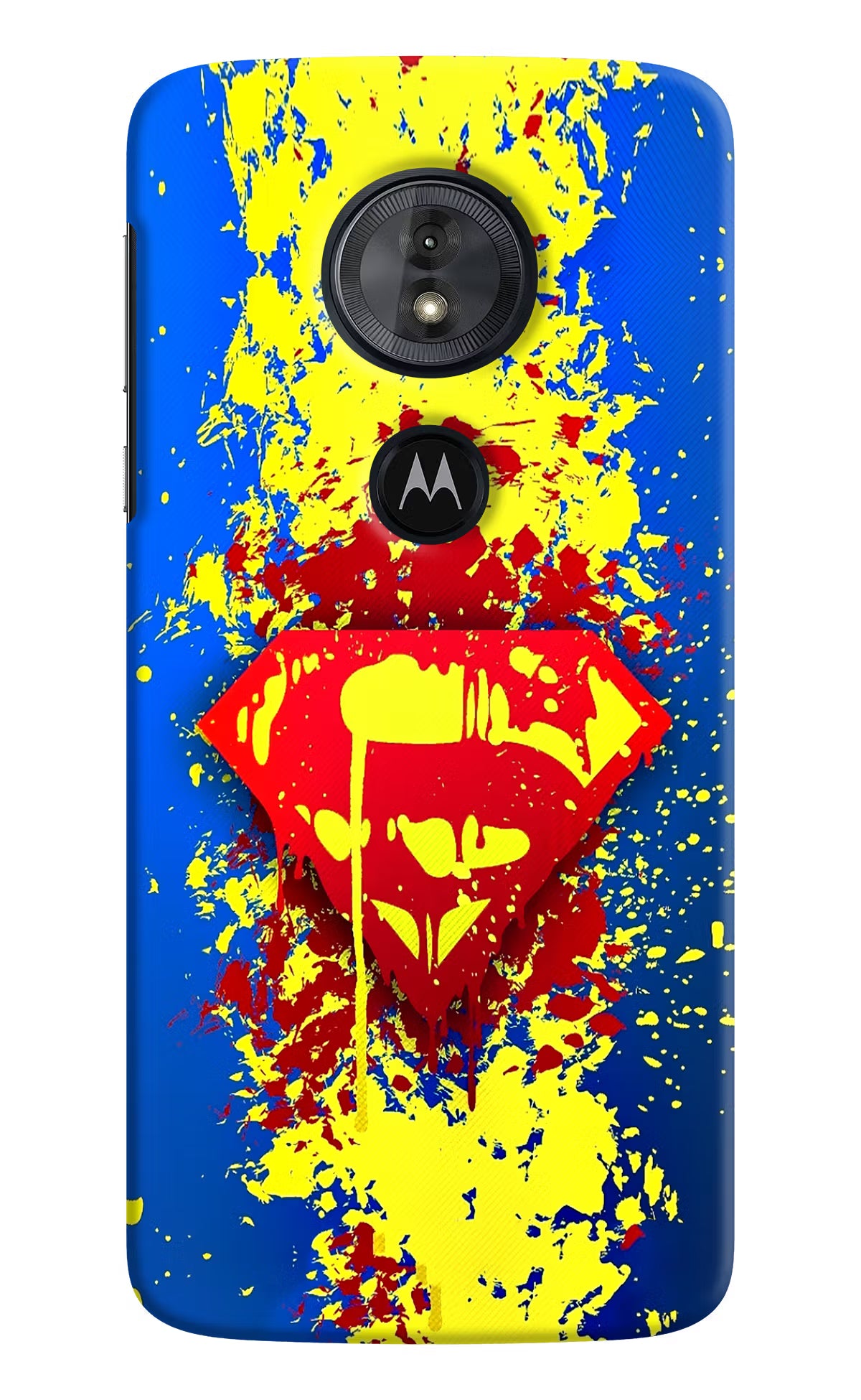 Superman logo Moto G6 Play Hard Case Back Cover by Casekaro