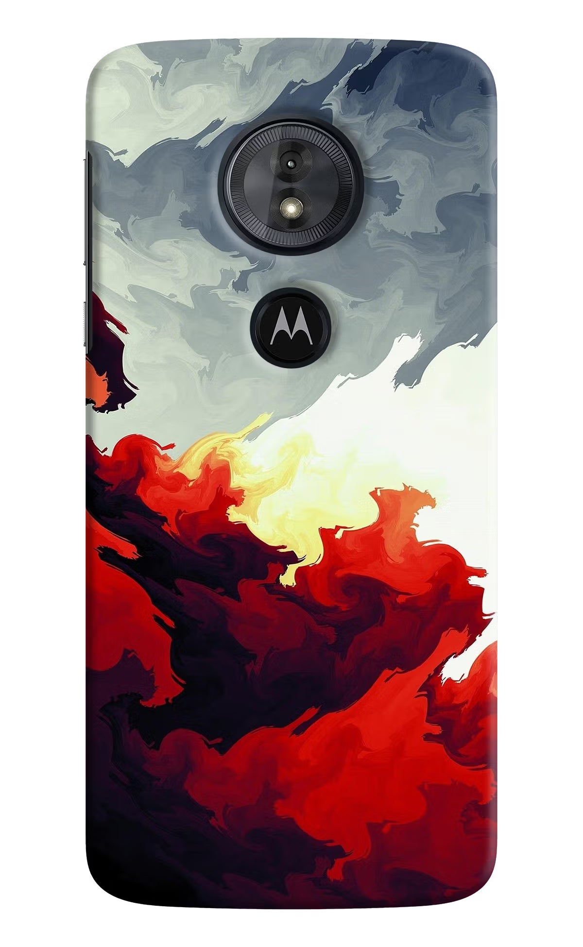 Fire Cloud Moto G6 Play Hard Case Back Cover by Casekaro