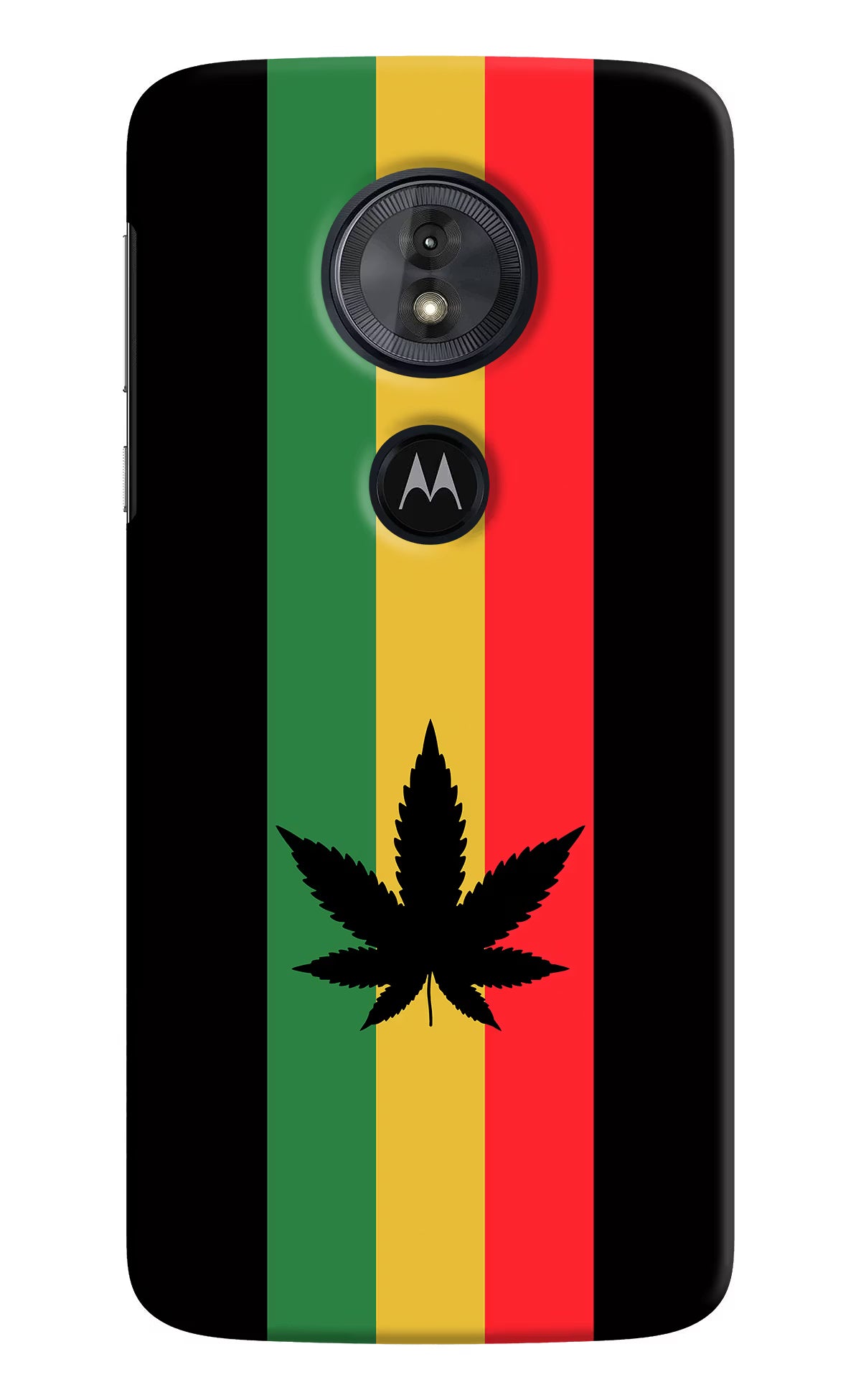 Weed Flag Moto G6 Play Hard Case Back Cover by Casekaro