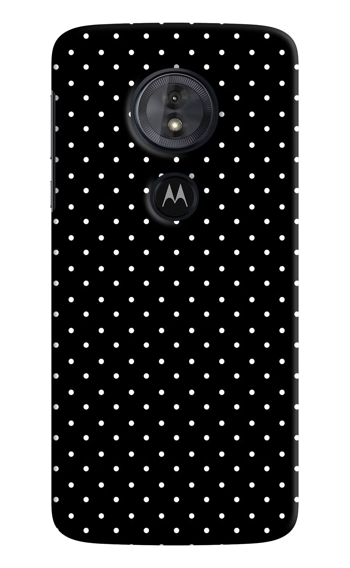 White Dots Moto G6 Play Hard Case Back Cover by Casekaro