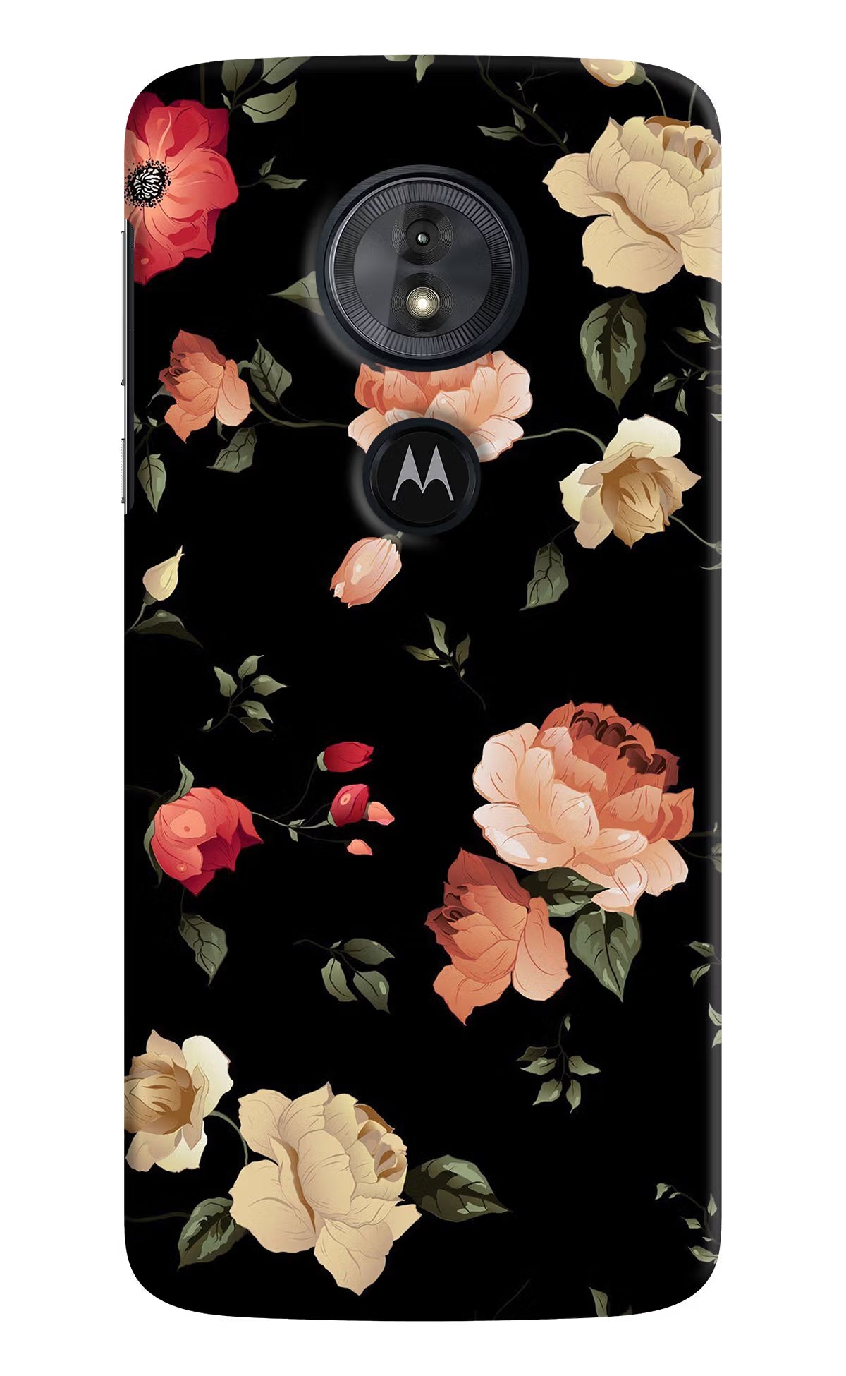 Flowers Moto G6 Play Hard Case Back Cover by Casekaro