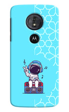 Cute Astronaut Chilling Moto G6 Play Hard Case Back Cover by Casekaro