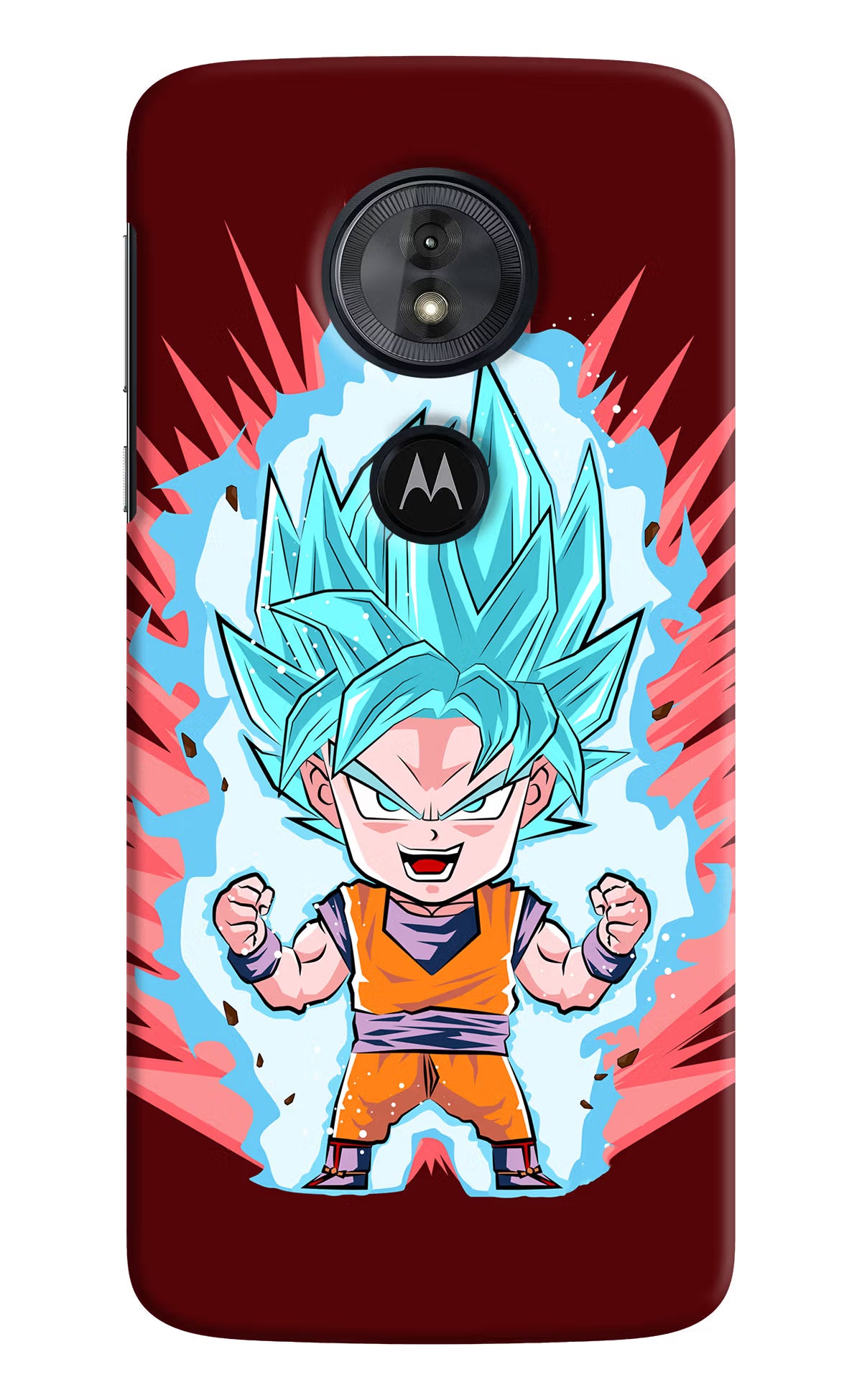 Goku Little Moto G6 Play Hard Case Back Cover by Casekaro