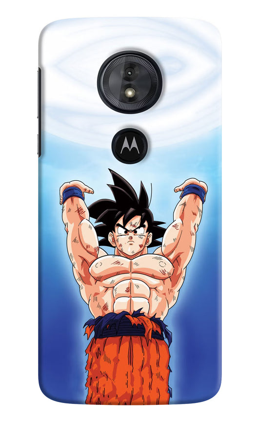 Goku Power Moto G6 Play Hard Case Back Cover by Casekaro