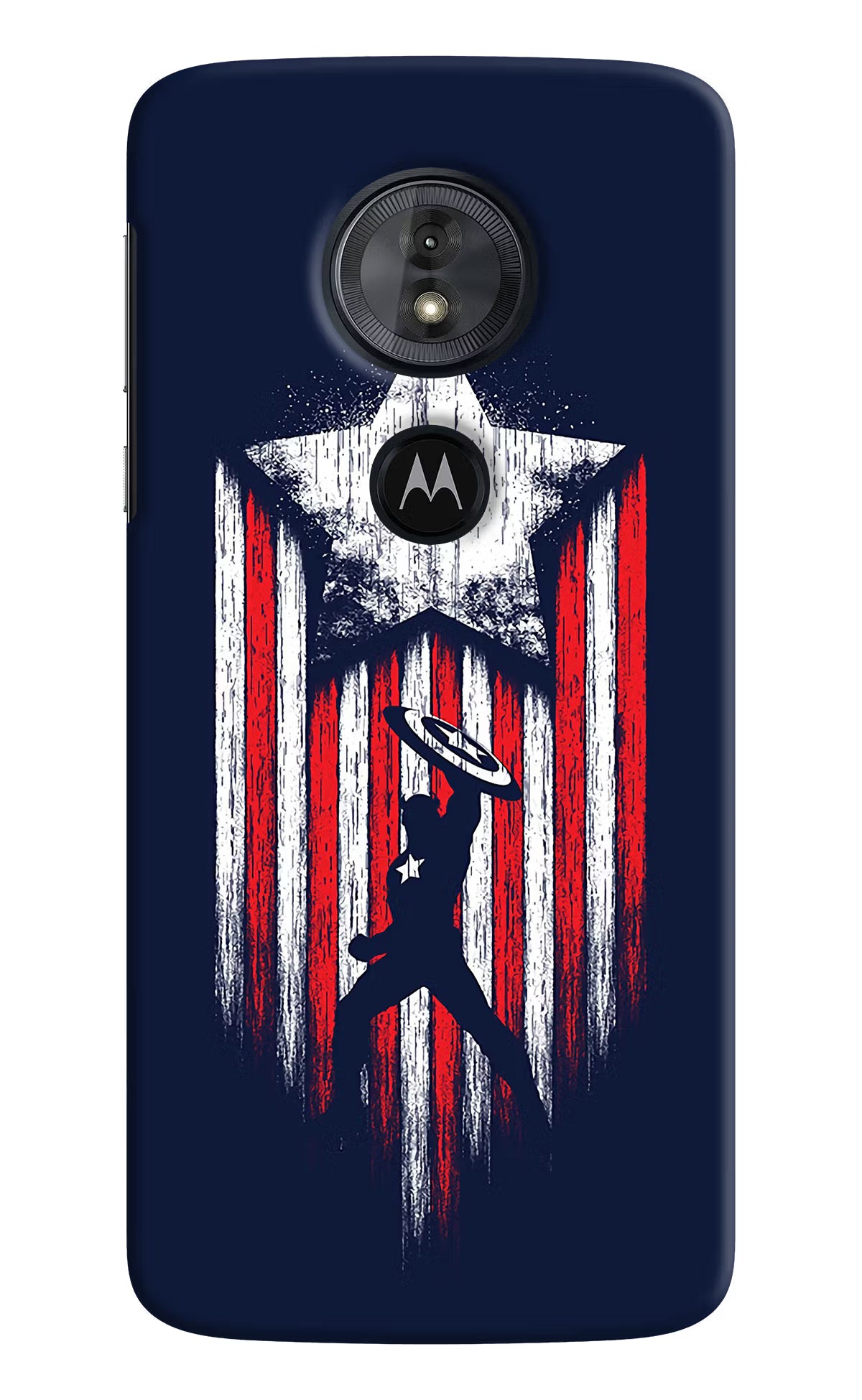 Captain America Marvel Art Moto G6 Play Hard Case Back Cover by Casekaro
