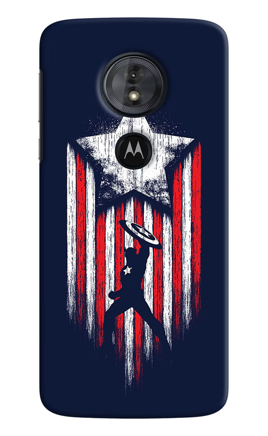 Captain America Marvel Art Moto G6 Play Hard Case Back Cover by Casekaro