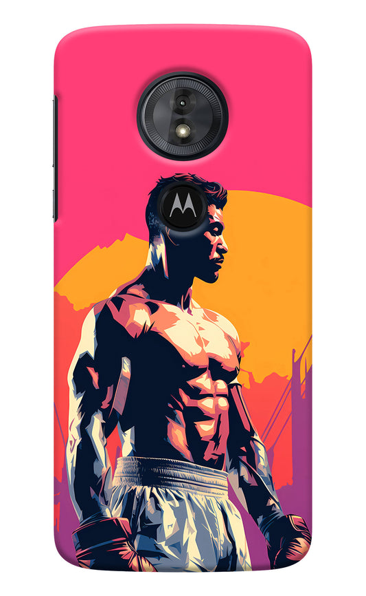 Sunset Warrior (AI Generated) Moto G6 Play Back Cover