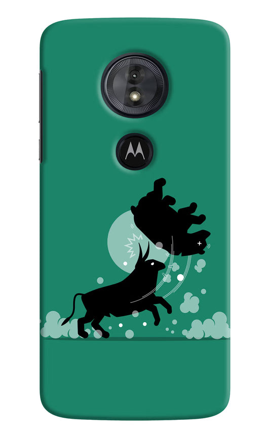 Bull Conqueror Moto G6 Play Hard Case Back Cover by Casekaro