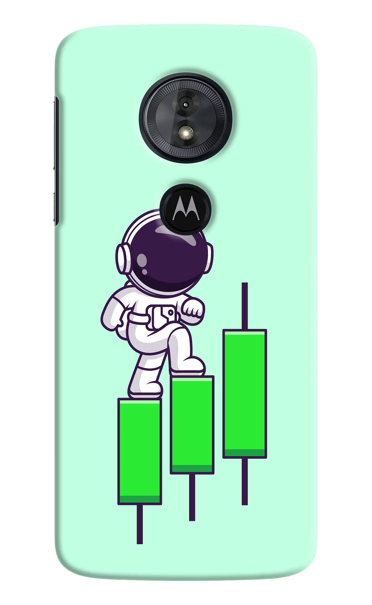 Astronaut Trader Moto G6 Play Hard Case Back Cover by Casekaro